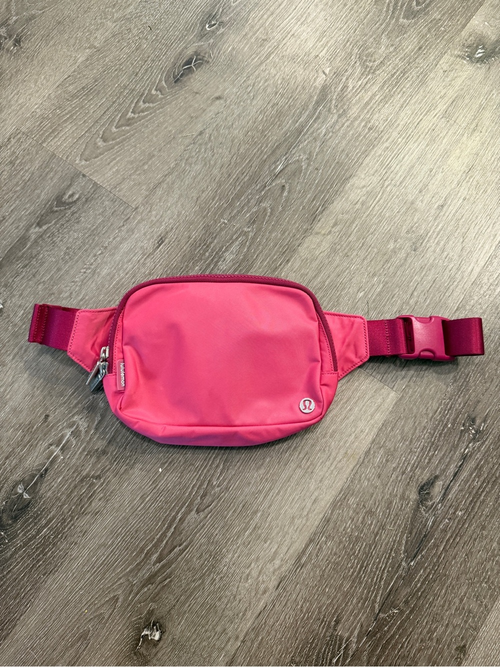 lululemon athletica Hot Pink Waist Pack with Berry Strap
